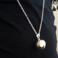 Zwangerschapsketting Zilver voetjes